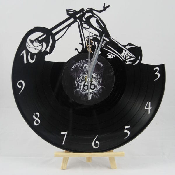 Horloge en vieux vinyle 33 tours modèle Violon cadeau