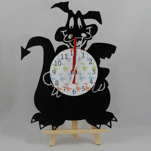 Horloge en vieux vinyle 33 tours modèle Dragon cadeau montre enfant